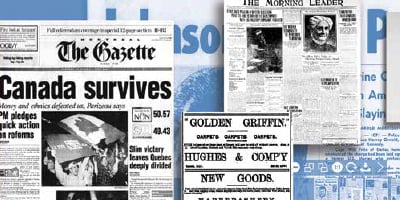 ProQuest Historical Newspapers: Canada Collection